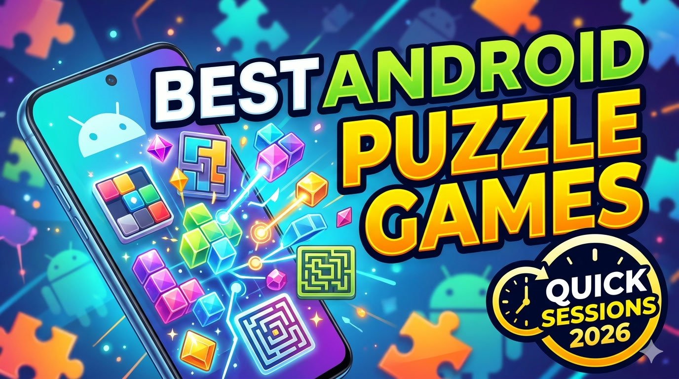 Cover image for a list of the best Android puzzle games for short sessions