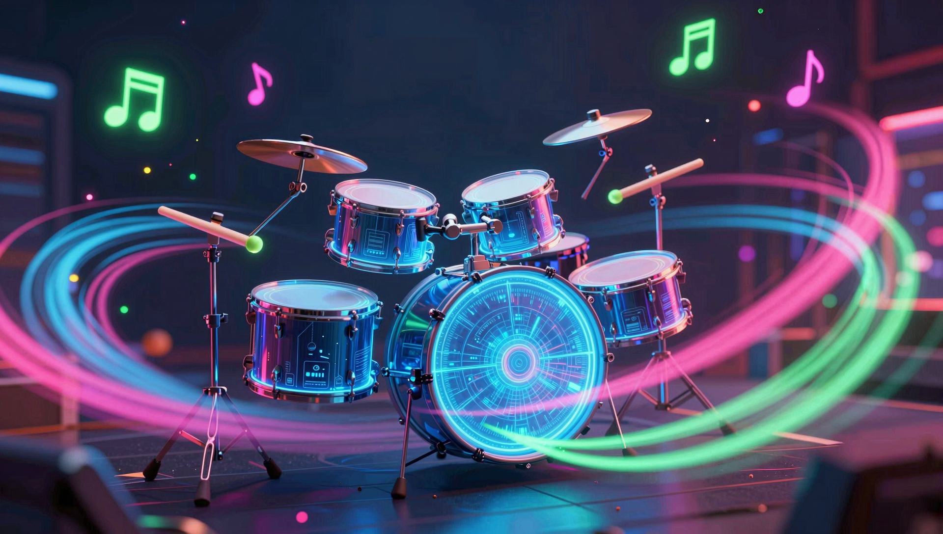 Toy Runner poster art used as a cover image for a guide to drumming rhythm games in VR on Meta Quest